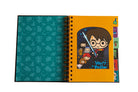 Hardcover Harry Potter spiral notebook by Insight Editions featuring magical wizarding world designs and pages inside