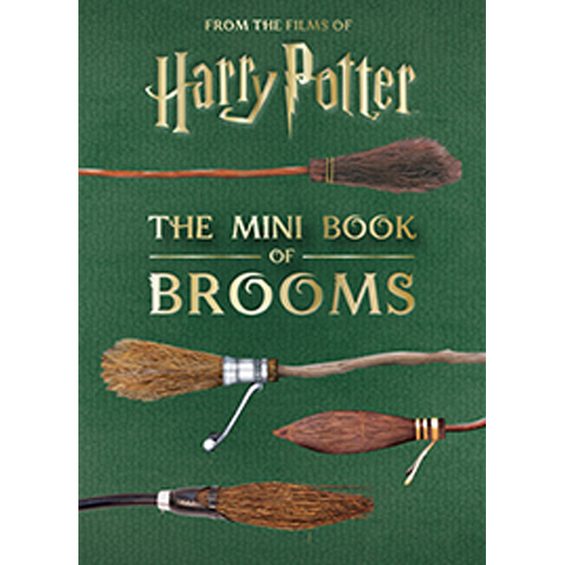 Hardcover of Harry Potter: The Mini Book of Brooms by Insight Editions, featuring a detailed cover illustration of magical broomsticks.