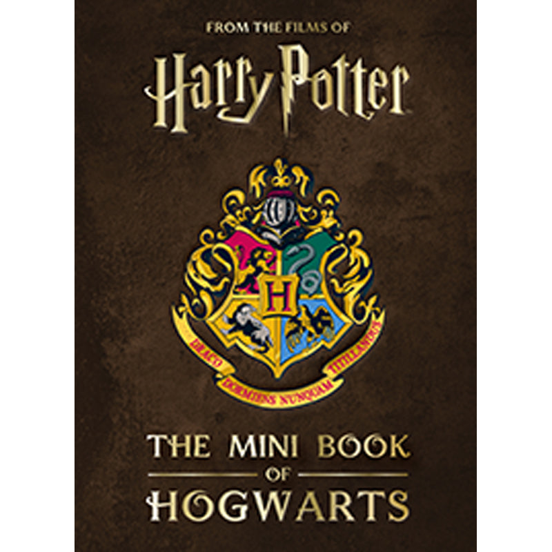 Hardcover Harry Potter: The Mini Book of Hogwarts by Insight Editions featuring iconic Hogwarts illustrations and design.