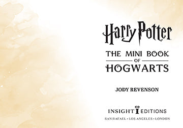 Hardcover Harry Potter Mini Book of Hogwarts by Insight Editions, featuring a detailed cover with magical Hogwarts imagery.