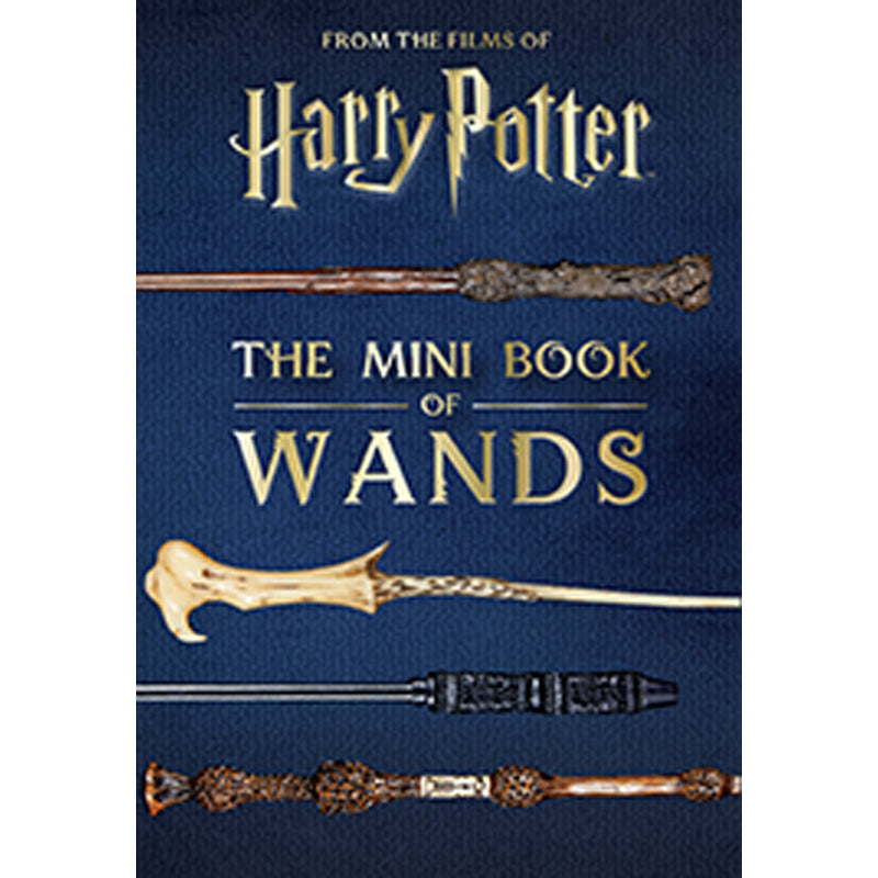 Hardcover Harry Potter: The Mini Book of Wands by Insight Editions, featuring a detailed cover with magical wand illustrations.