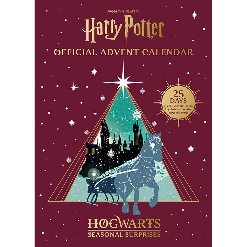 Hardcover Harry Potter: The Official Seasonal Surprises Advent Calendar by Insight Editions, featuring magical holiday-themed illustrations.