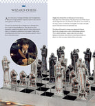 Hardcover Harry Potter: The Pop-Up Wizard Chess Set book by Insight Editions, featuring colorful wizard-themed chess illustrations.
