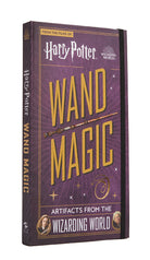 Hardcover Harry Potter Wand Magic book by Insight Editions with illustrated cover featuring magical wand design.