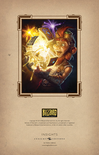Insight Editions Hearthstone hardcover ruled journal with a mystical cover design, perfect for notes and gaming lore.