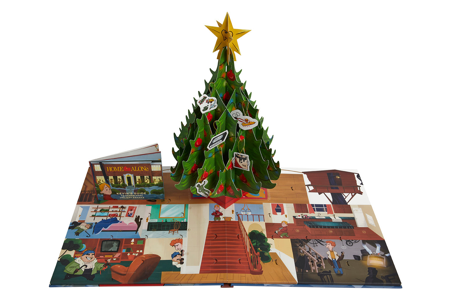 Hardcover of Home Alone: The Official AAAAAAdvent Calendar 2021 by Insight Editions, featuring festive holiday imagery.