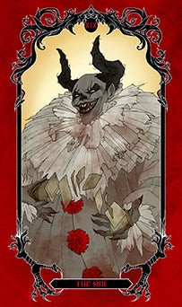 Hardcover Horror Tarot Deck and Guidebook by Insight Editions with dark, eerie artwork and detailed card illustrations.
