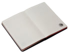 Hardcover House of the Dragon Targaryen Fire & Blood journal with dragon emblem from Insight Editions, open to show lined pages.