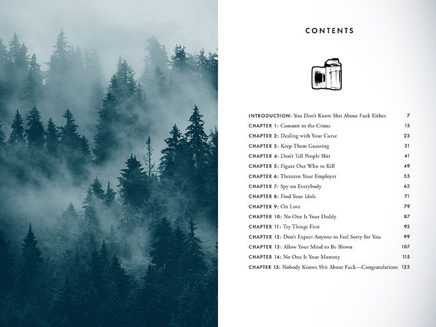 Hardcover book titled "I Don't Know Sh*t About F*ck" by Insight Editions, showing its colorful cover design.