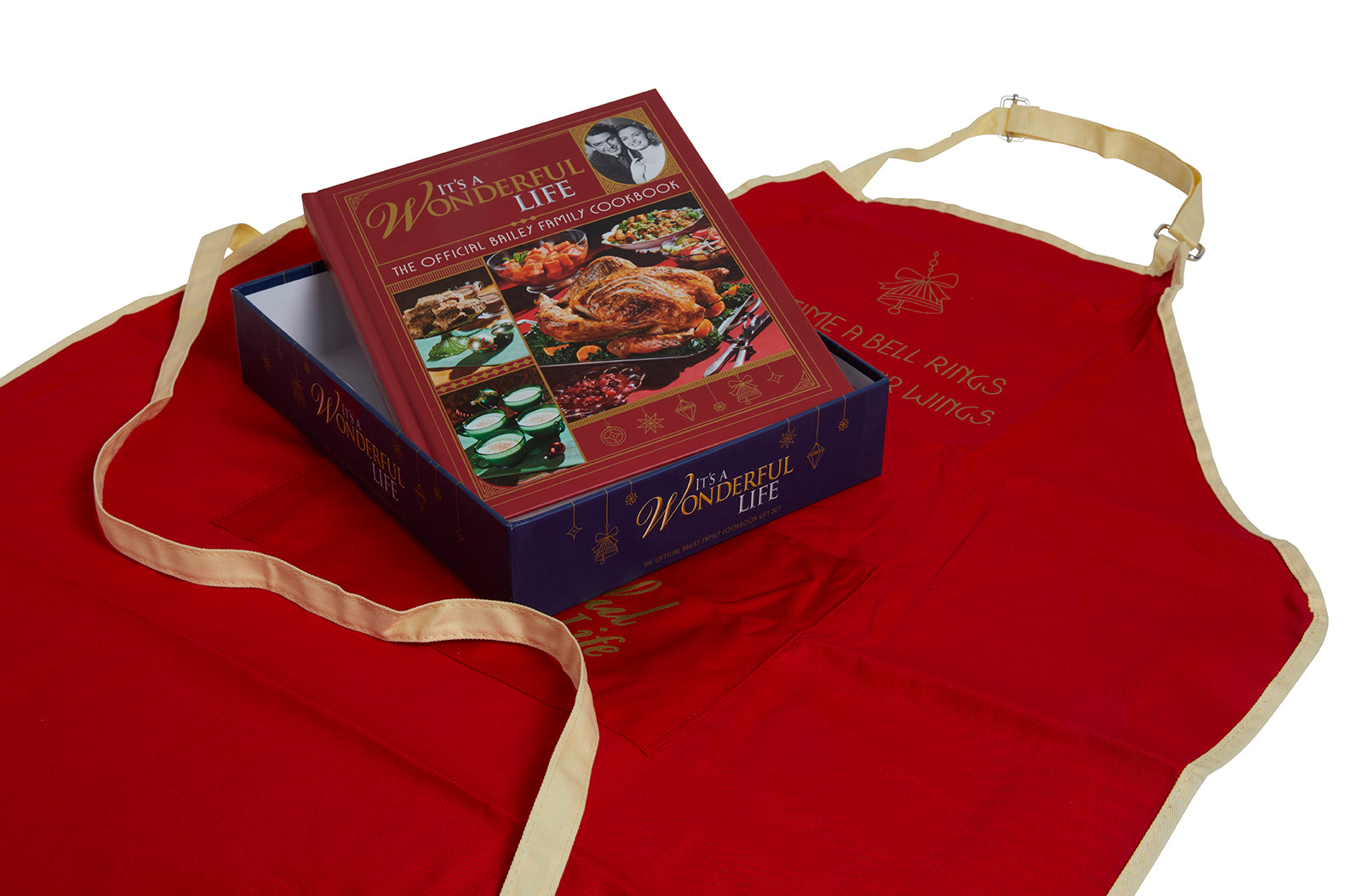 Hardcover of "It's a Wonderful Life" Bailey Family Cookbook Gift Set by Insight Editions, featuring the book cover with festive design.