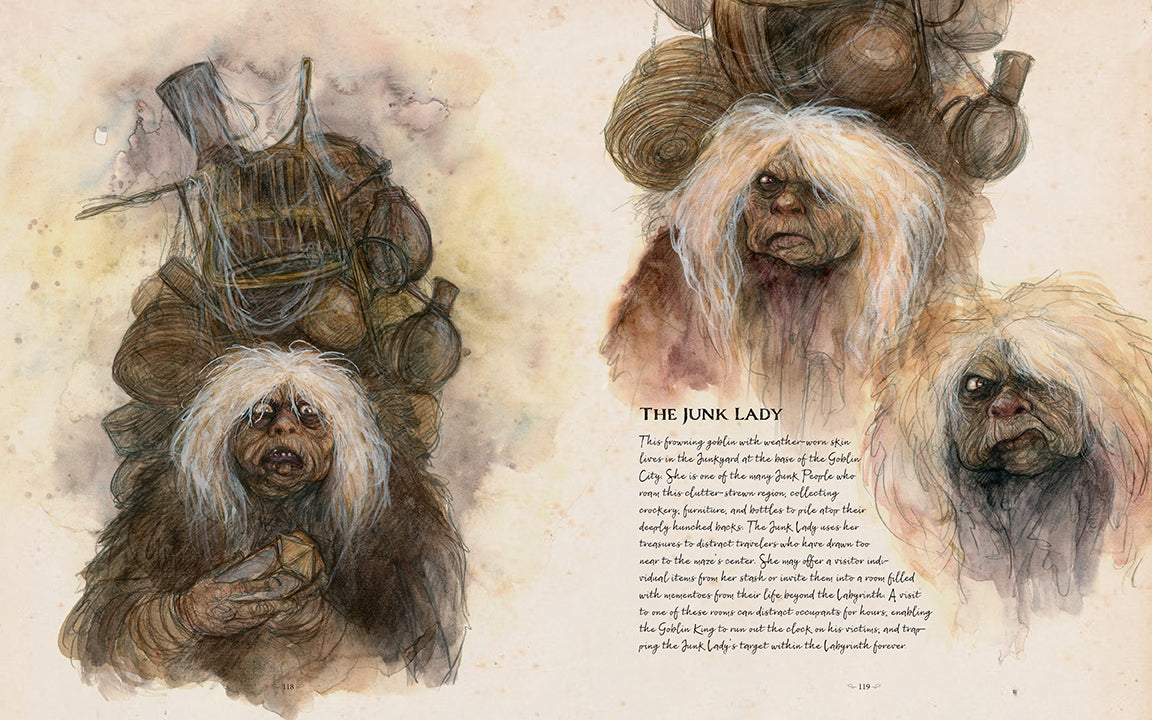 Hardcover of Jim Henson's Labyrinth Bestiary by Insight Editions featuring detailed illustrations of fantasy creatures from the film.