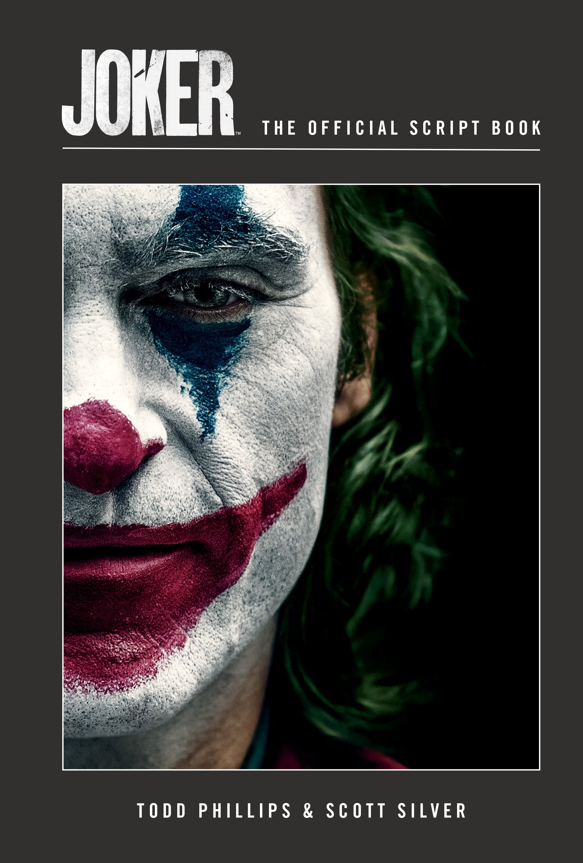 Hardcover of Joker: The Official Script Book by Insight Editions, featuring the script and behind-the-scenes content for the film.