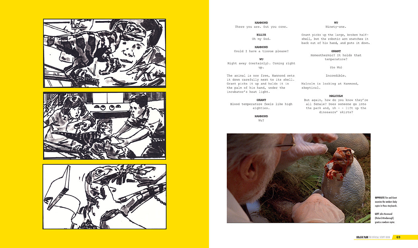 Hardcover of Jurassic Park: The Official Script Book by Insight Editions, featuring the iconic film script and detailed cover design.