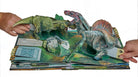 Hardcover of Jurassic World: The Ultimate Pop-Up Book by Insight Editions, showing colorful dinosaur pop-up pages.