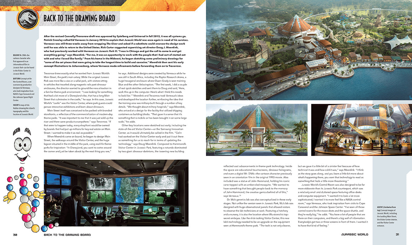 Hardcover copy of Jurassic World: The Ultimate Visual History by Insight Editions, showcasing a detailed cover image.