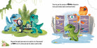 Hardcover book titled Jurassic World: The Very Hungry Dinosaur by Insight Editions featuring colorful dinosaur illustrations.