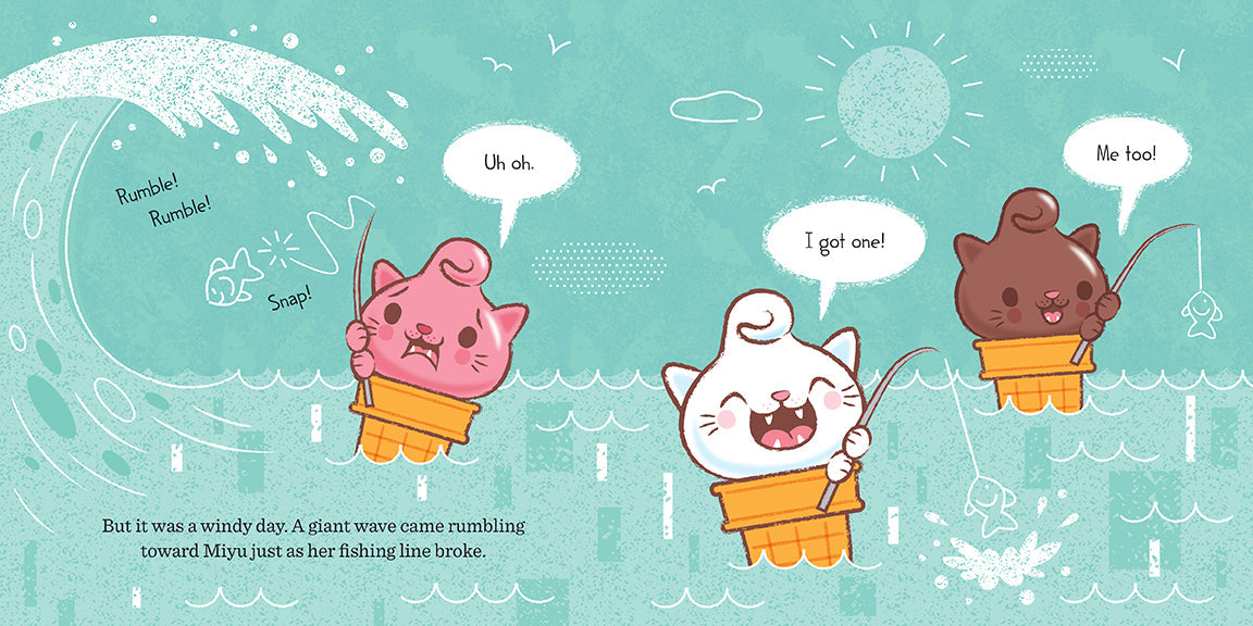 Hardcover of "Kitty Cones: The Purrfect Day" by Insight Editions featuring colorful illustrations of adorable cats enjoying ice cream cones.