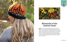 Hardcover book titled Knitting California by Insight Editions, featuring colorful knitting patterns and scenic California imagery.