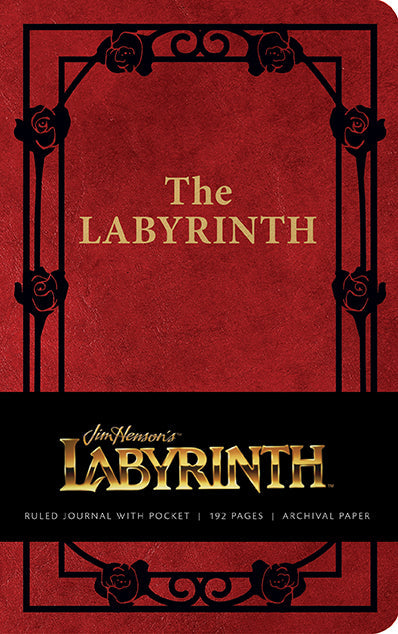 Hardcover Labyrinth Ruled Journal by Insight Editions with intricate cover design and lined pages for writing and note-taking.