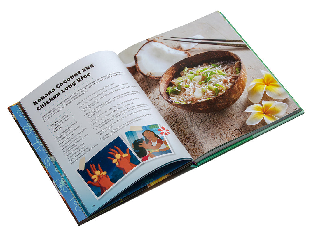 Hardcover of Lilo and Stitch: The Official Cookbook by Insight Editions featuring colorful cover art and illustrations.