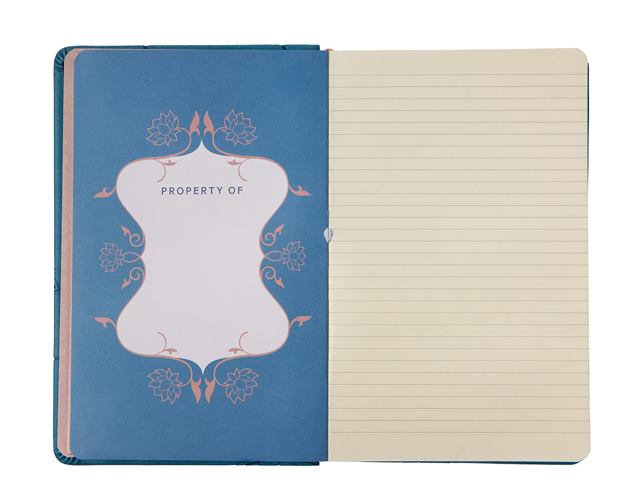 Insight Editions Lotus hardcover ruled journal with a textured cover and gold embossing, perfect for writing and note-taking.