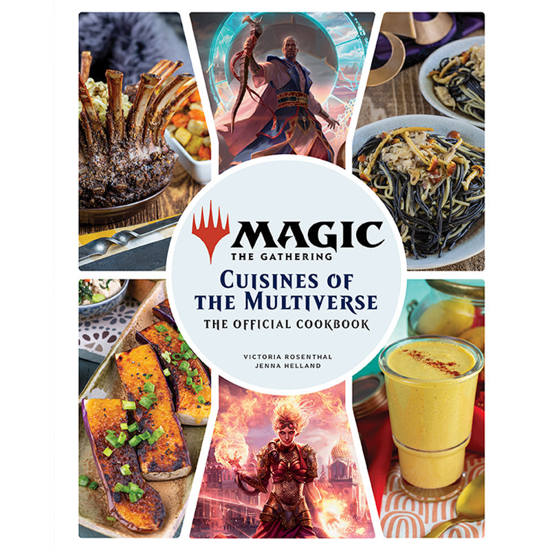 Hardcover of Magic: The Gathering Official Cookbook by Insight Editions featuring themed recipes and fantasy artwork.