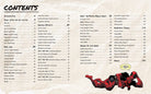 Hardcover Marvel Comics cookbook titled "Cooking with Deadpool" by Insight Editions, featuring Deadpool-themed recipe illustrations.