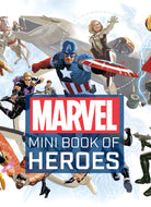 Hardcover Marvel Comics: Mini Book of Heroes by Insight Editions, featuring colorful comic character illustrations.