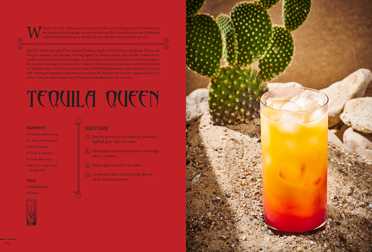 Hardcover book titled "Metal Cocktails" by Insight Editions featuring a metallic-themed cover design.