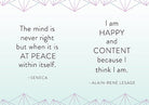 Hardcover mindfulness book by Insight Editions featuring calming imagery and inspirational quotes on the cover.