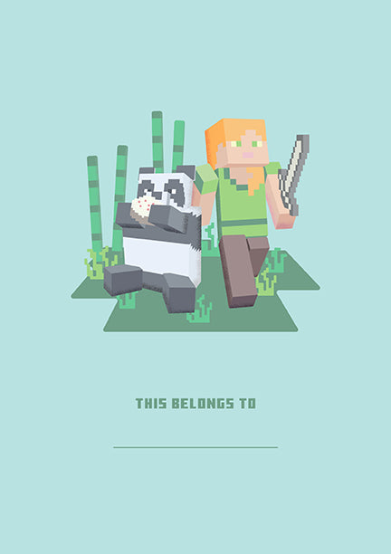 Minecraft Panda Plush Journal by Insight Editions, hardcover notebook featuring a panda plush design on the cover.