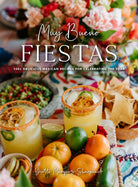 Hardcover book titled "Muy Bueno: Fiestas" by Insight Editions, featuring colorful festive celebration images.