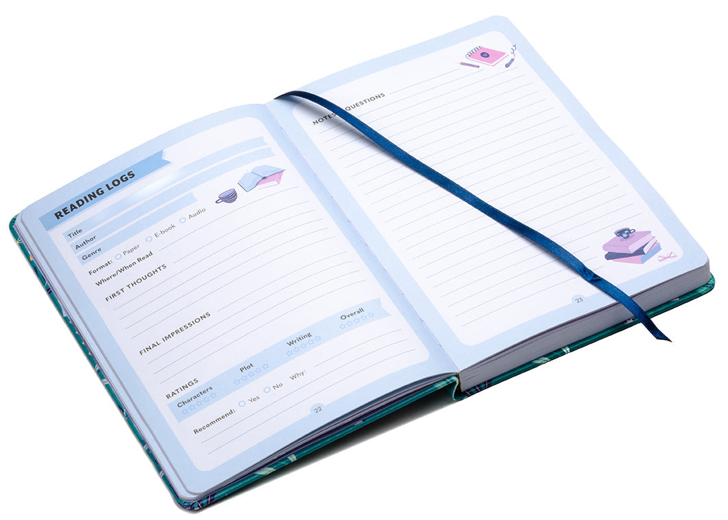 Hardcover My Book Club Journal by Insight Editions with lined pages for tracking book reviews and reading notes