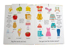 Hardcover edition of "My First Slide and Seek: 100 Words" by Insight Editions featuring colorful illustrations for kids.