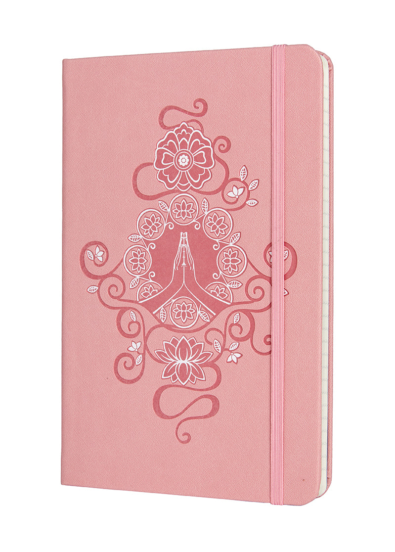 Insight Editions Namaste hardcover ruled journal with a decorative cover, ideal for writing and note-taking.