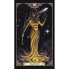 Hardcover Necronomicon Tarot Deck and Guidebook by Insight Editions, featuring dark mystical artwork and detailed card illustrations.