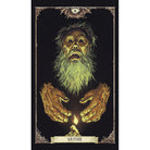Hardcover Necronomicon Tarot Deck and Guidebook by Insight Editions featuring mystical artwork and detailed card descriptions.