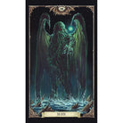 Hardcover Necronomicon Tarot Deck and Guidebook by Insight Editions, featuring dark mystical artwork and detailed tarot illustrations.