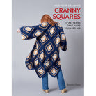 Hardcover book titled "Not Your Granny's Granny Squares" by Insight Editions featuring colorful crochet patterns on the cover.