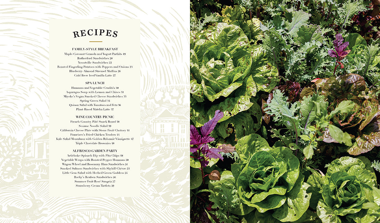 Hardcover of Oakville Grocery The Cookbook by Insight Editions featuring a textured cover and title design.
