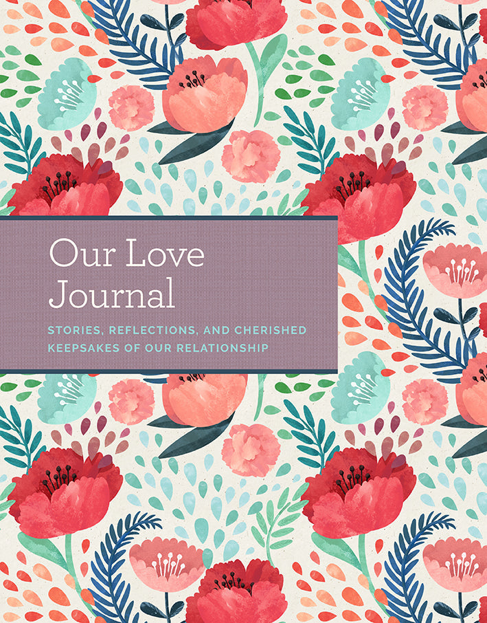 Hardcover "Our Love Journal" by Insight Editions with blank lined pages for recording special memories and thoughts.