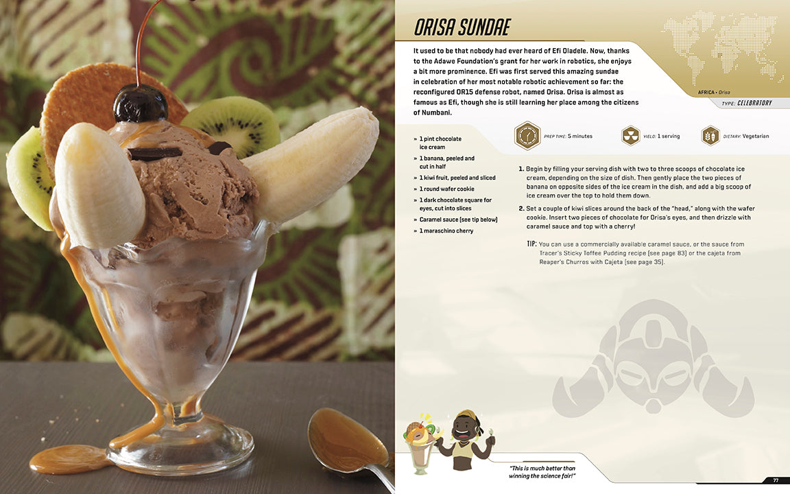 Hardcover of Overwatch: The Official Cookbook by Insight Editions, featuring the book's cover with colorful game-themed illustrations.
