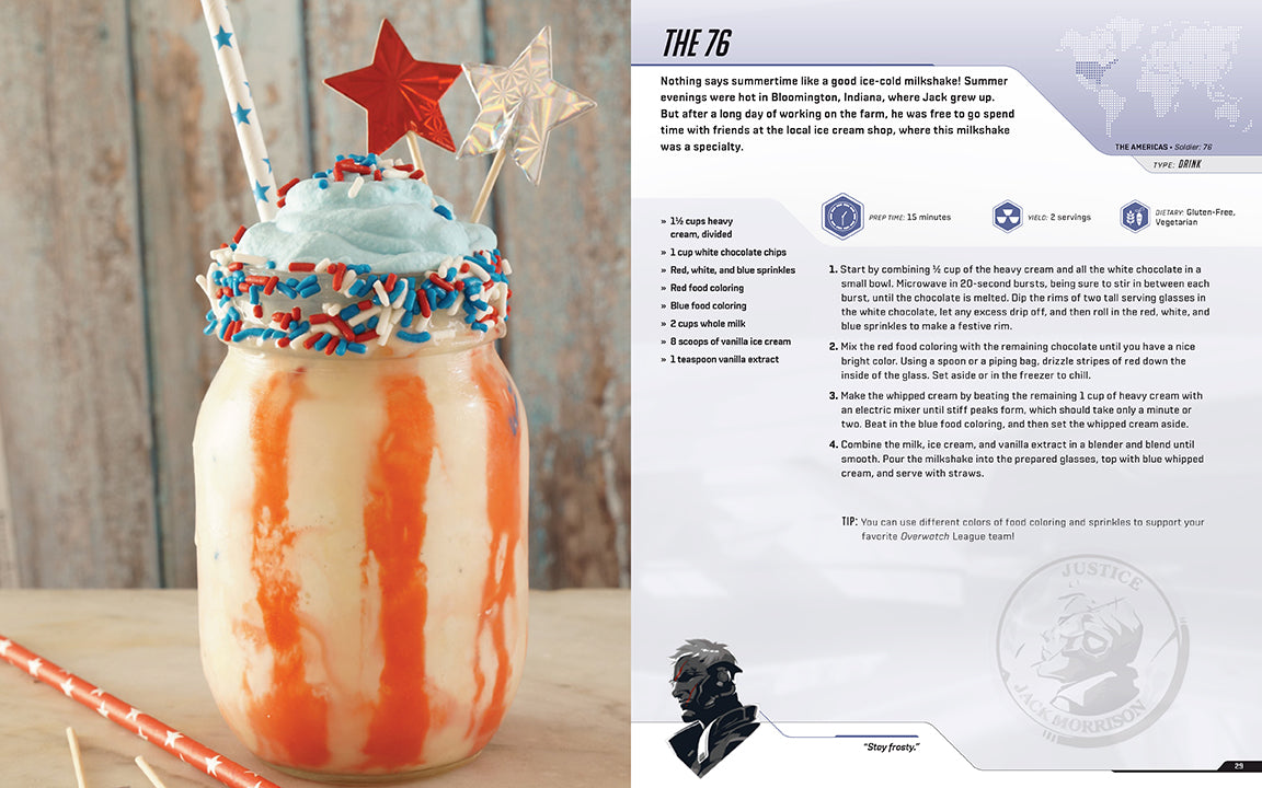 Hardcover of Overwatch: The Official Cookbook by Insight Editions featuring colorful cover art and culinary illustrations.