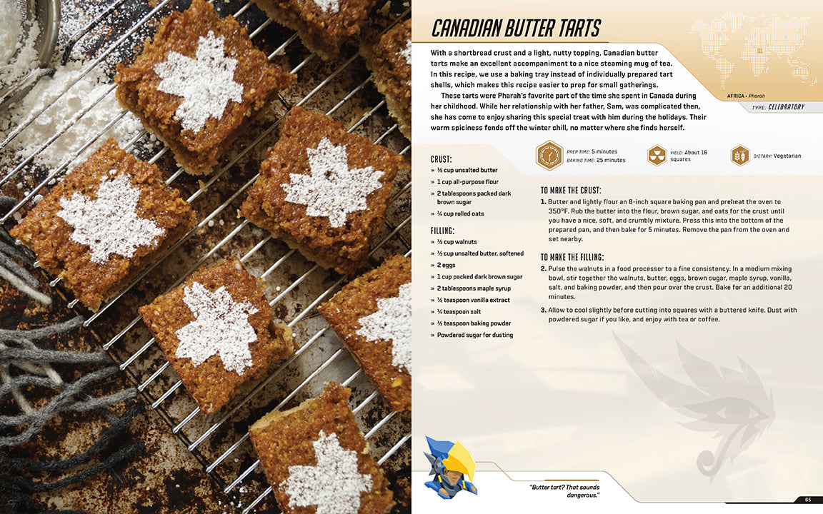 Hardcover of Overwatch: The Official Cookbook by Insight Editions featuring colorful game-themed food recipes and illustrations.