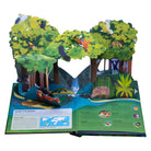Hardcover pop-up book titled "Paws, Claws, and Snapping Jaws" by Insight Editions, featuring detailed animal illustrations.