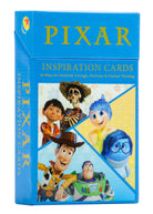 Hardcover Pixar Inspiration Cards by Insight Editions featuring colorful illustrated cards with inspiring Pixar quotes and artwork.