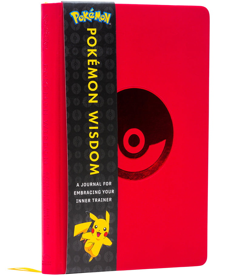 Hardcover book titled "Pokemon Wisdom" by Insight Editions, featuring a colorful cover with Pokemon characters.