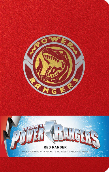 Red Ranger hardcover ruled journal from Power Rangers by Insight Editions, featuring the iconic Power Rangers design.