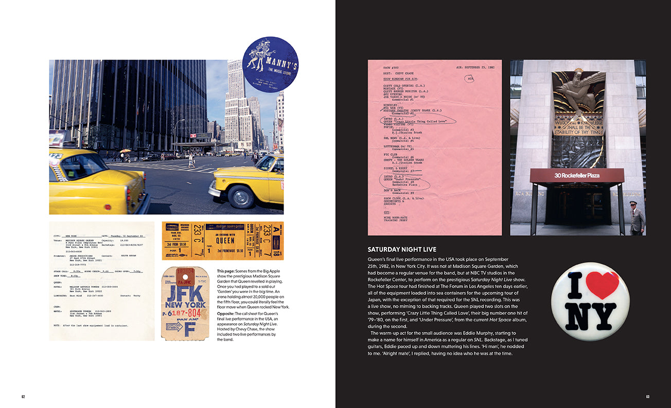 Hardcover book titled Queen Uncovered by Insight Editions with detailed cover art and gold foil accents.