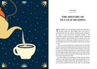 Hardcover book titled "Reading Tea Leaves" by Insight Editions, featuring a decorative cover with tea leaf illustrations.